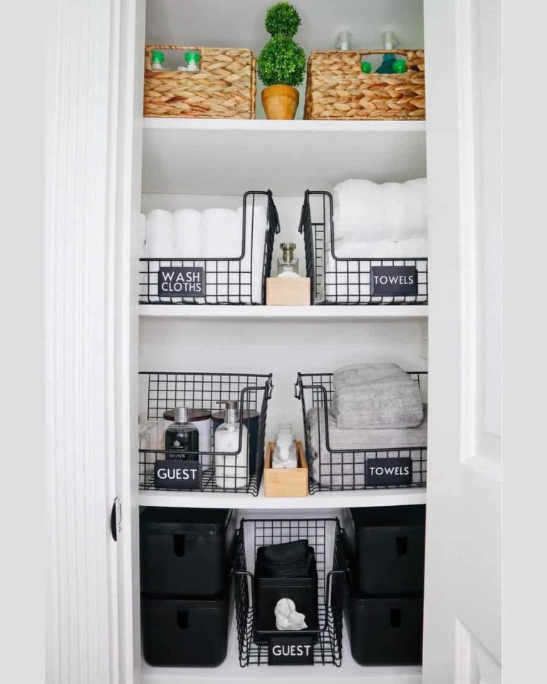 8 Bathroom Closet Organization Ideas - Trendey