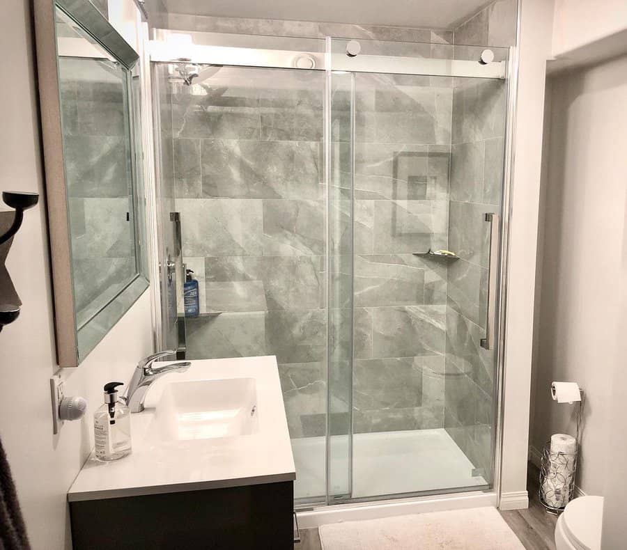 Small apartment bathroom