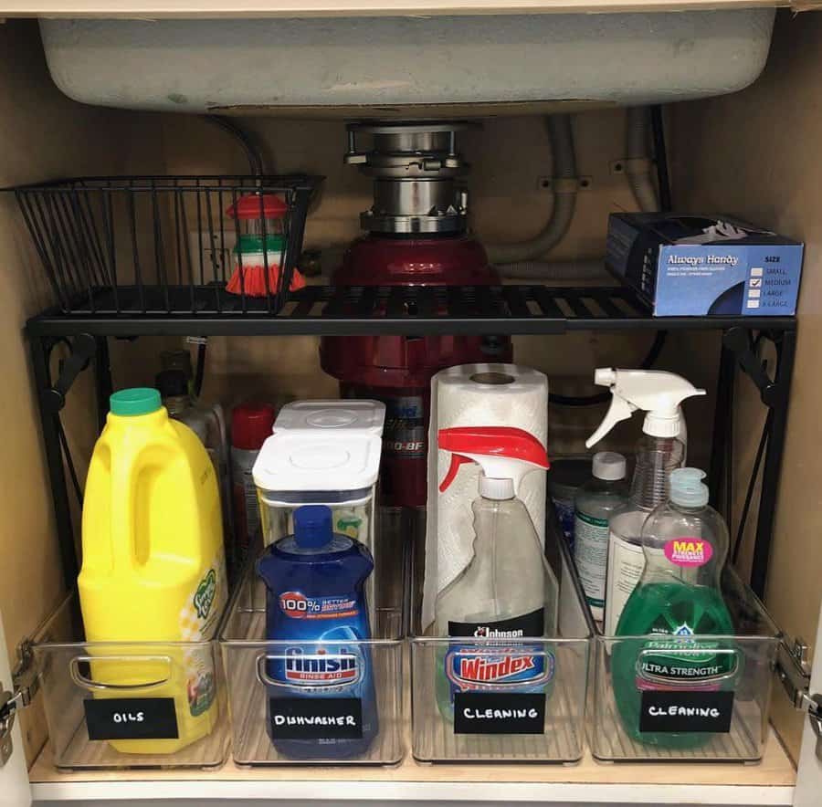 Under the sink storage