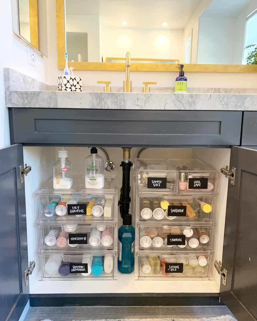 Under the sink storage