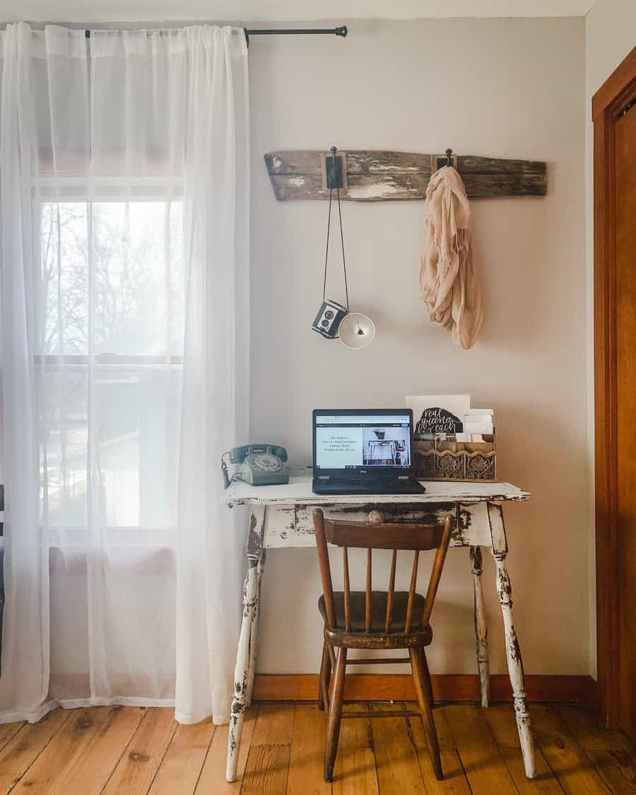 repurposed vintage desk