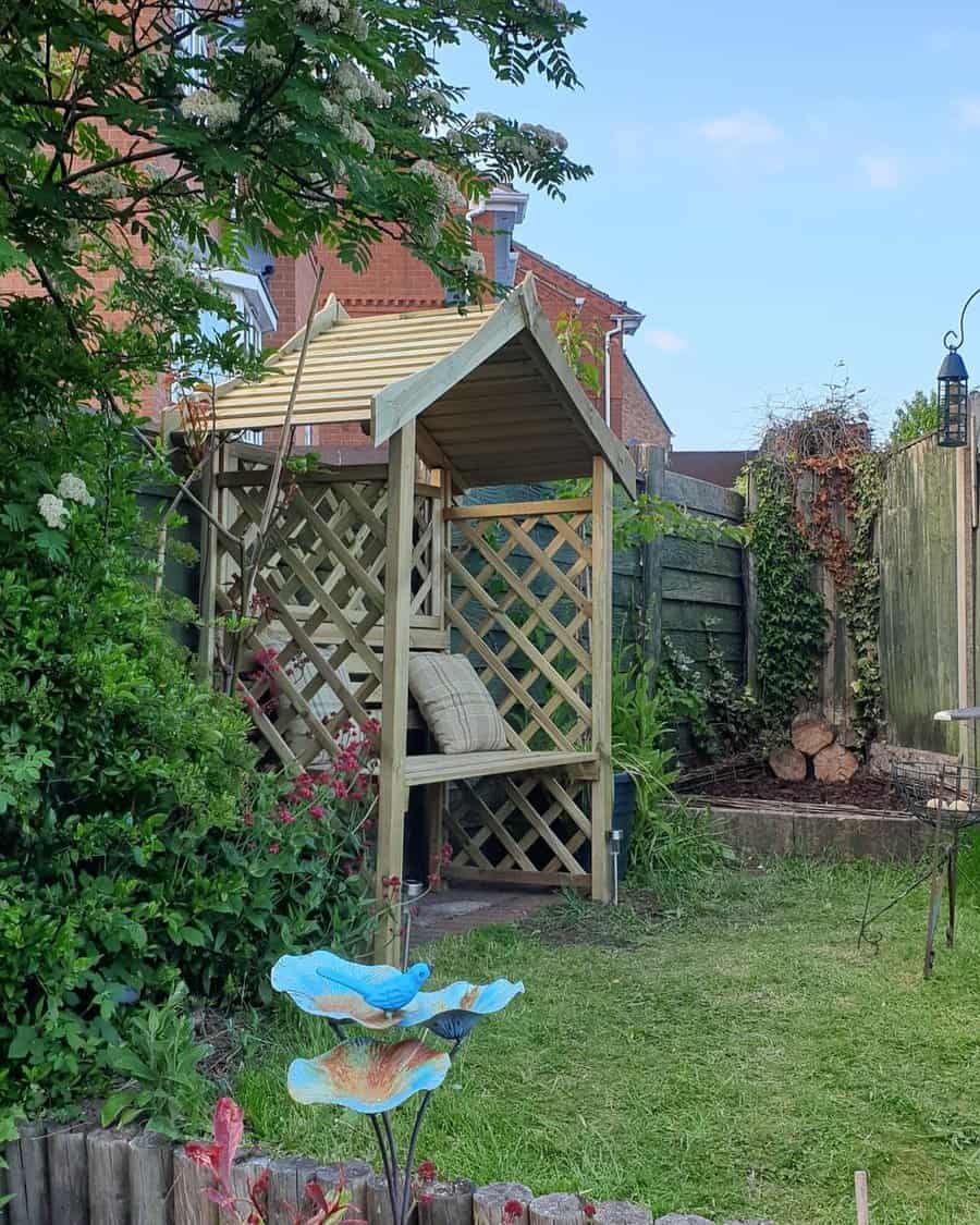 Garden arbor bench