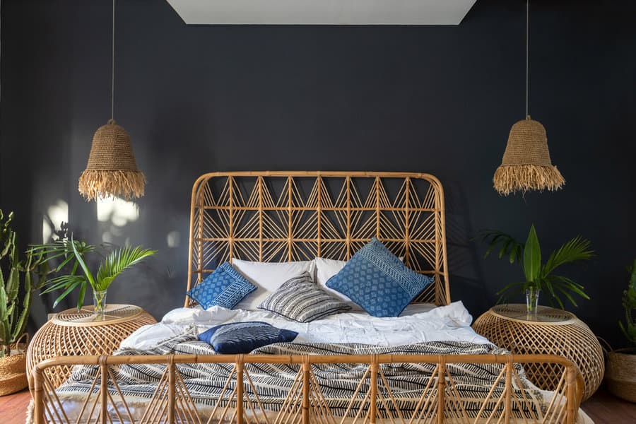 Black bedroom paint