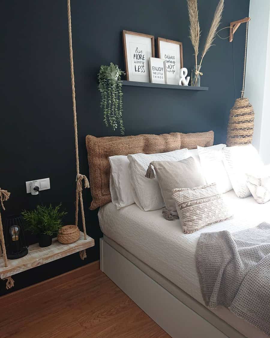 Black bedroom paint