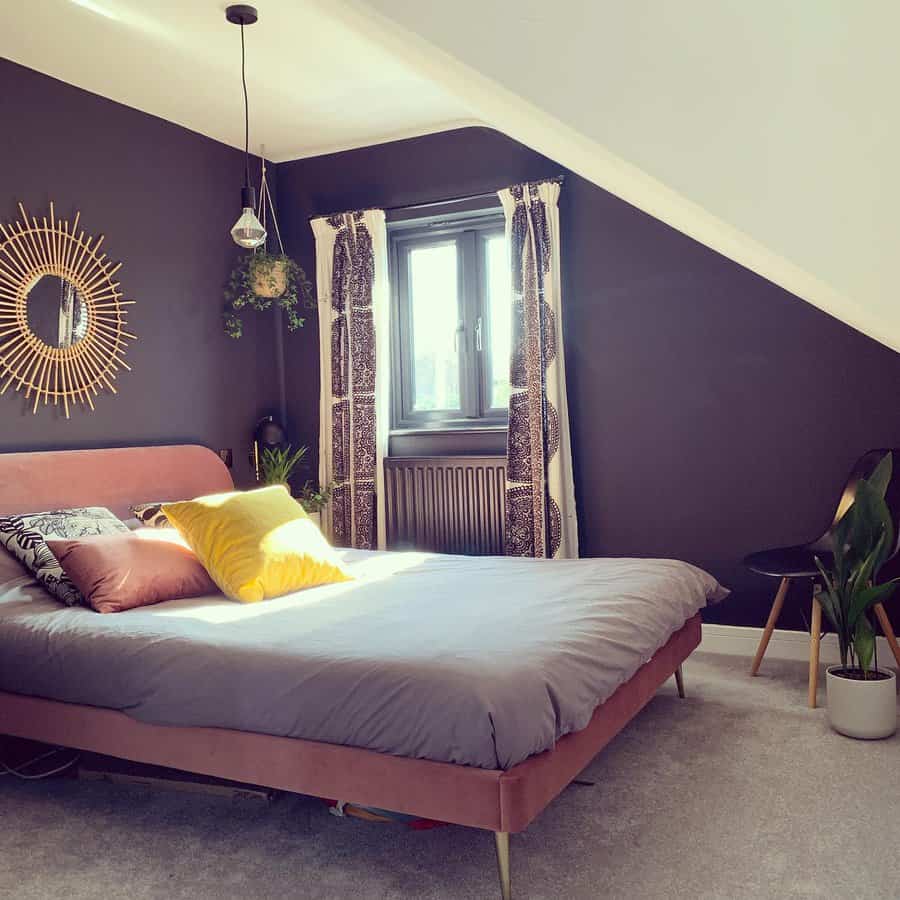 Black bedroom paint