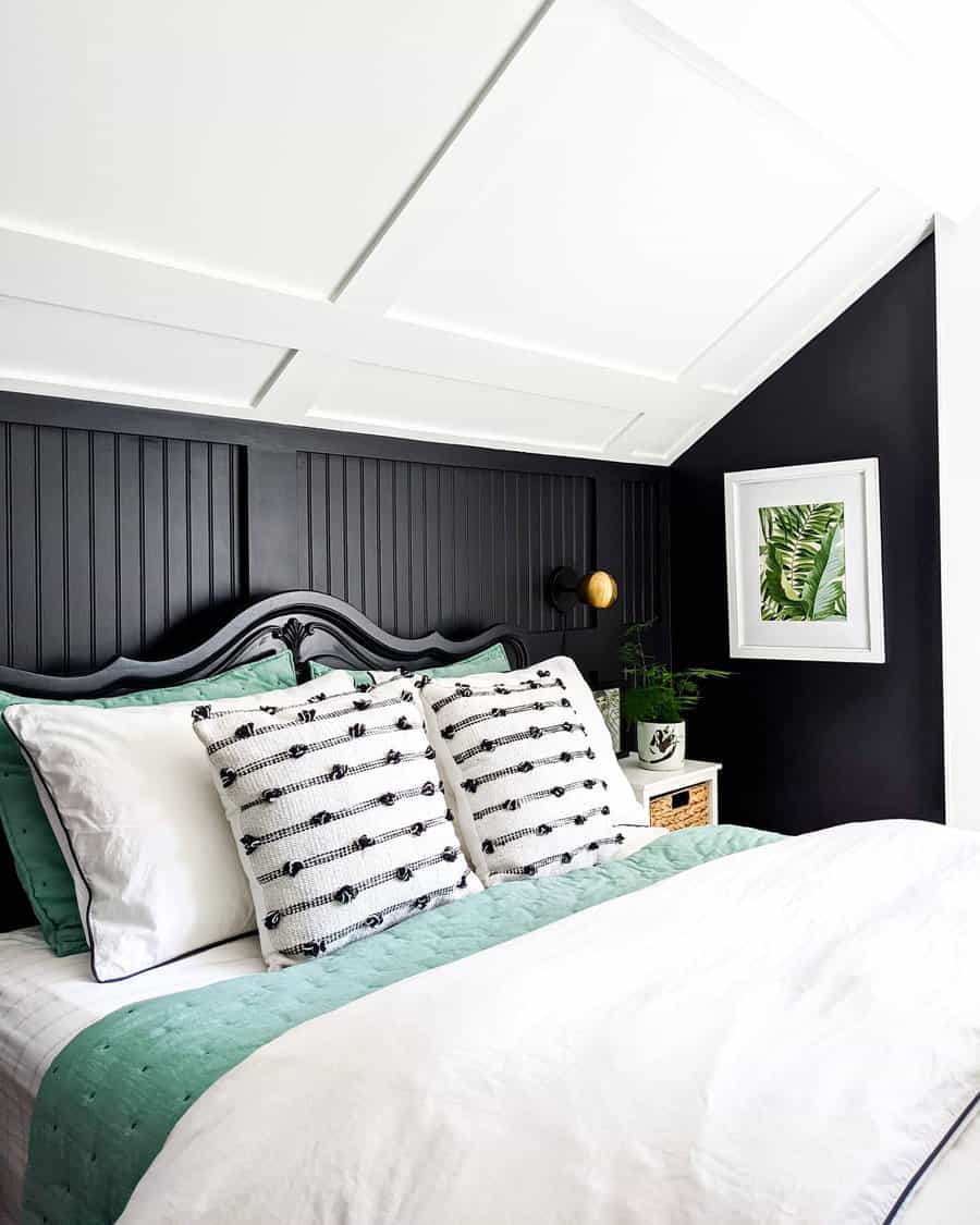 Black bedroom paint