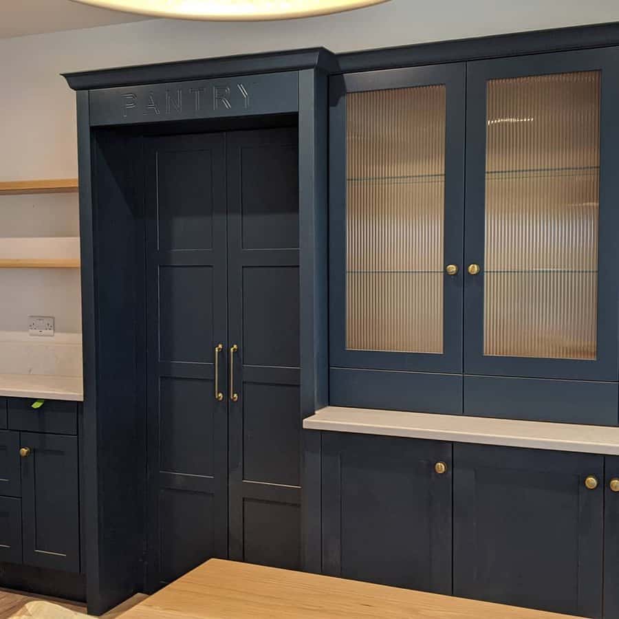 Blue Pantry Door Ideas new oldfarmhouse