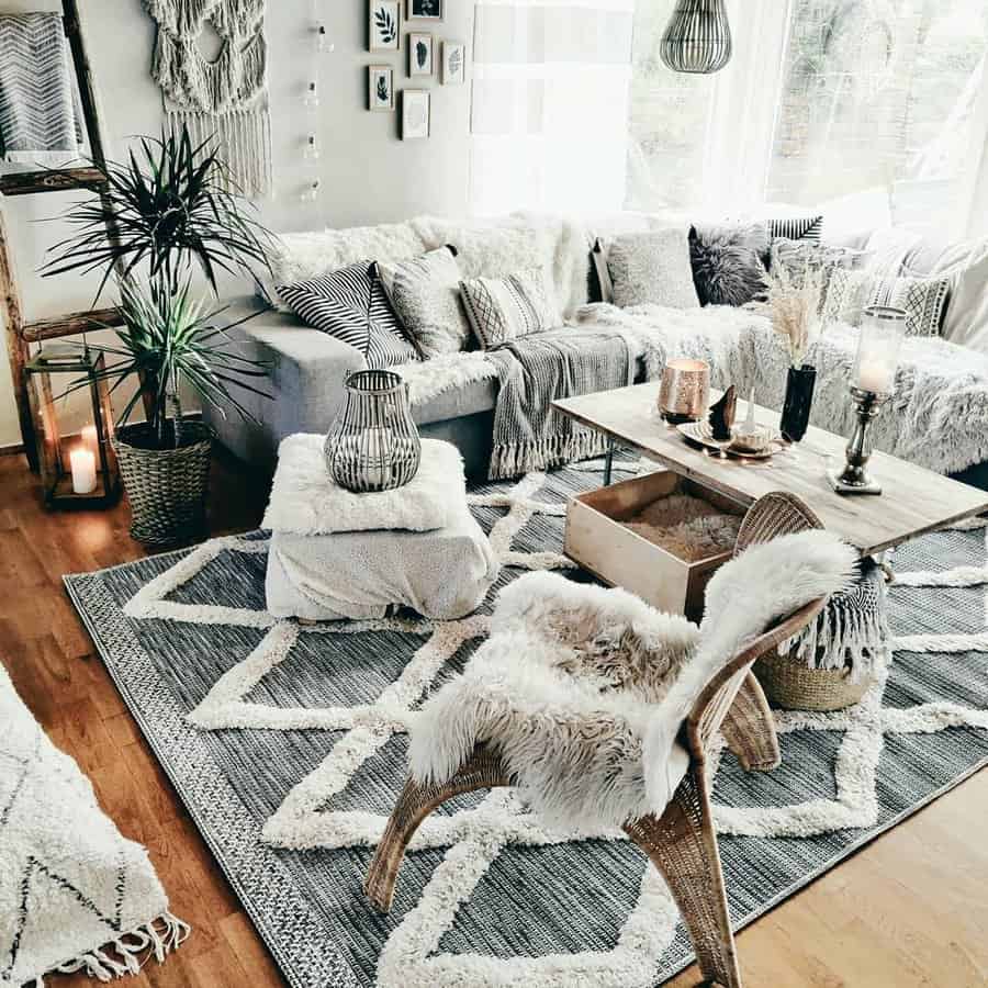Boho Gray Living Room Ideas cozy koditarj