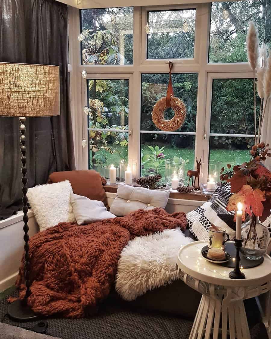 Bay window meditation area 