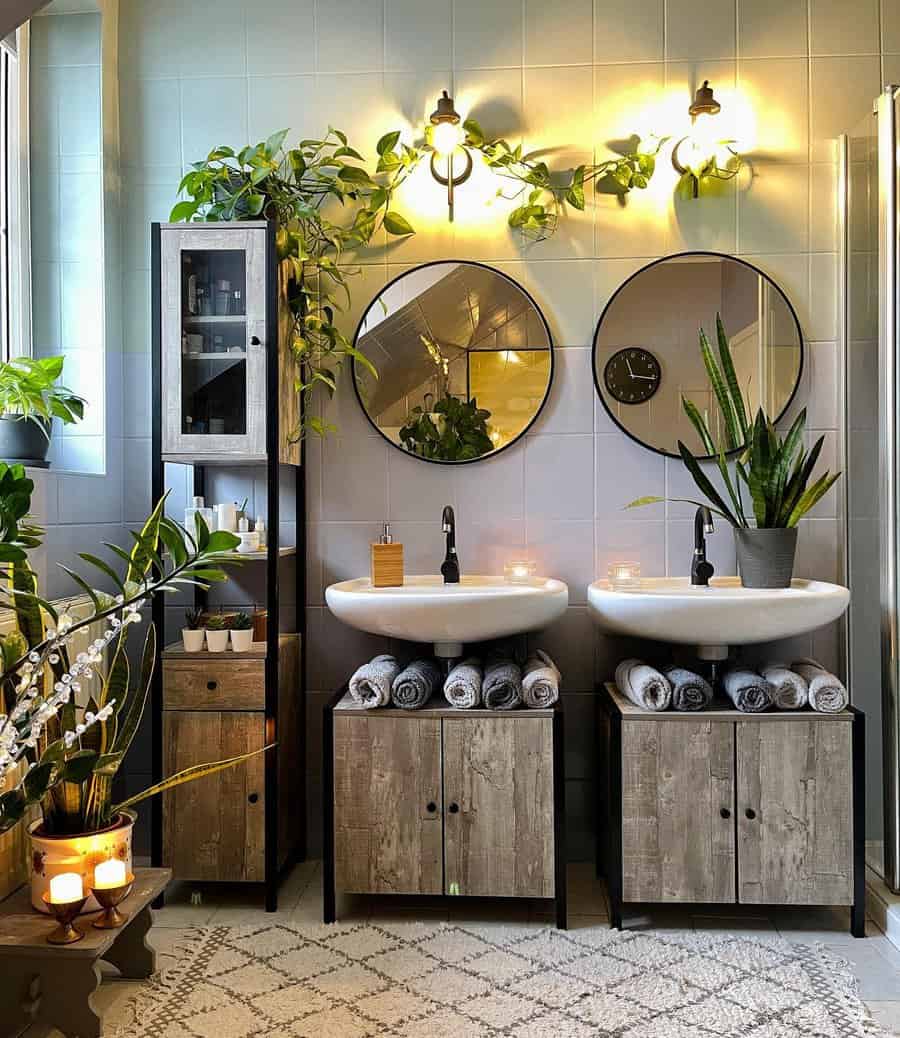 Boho Rustic Bathroom kunis lovely vintage home