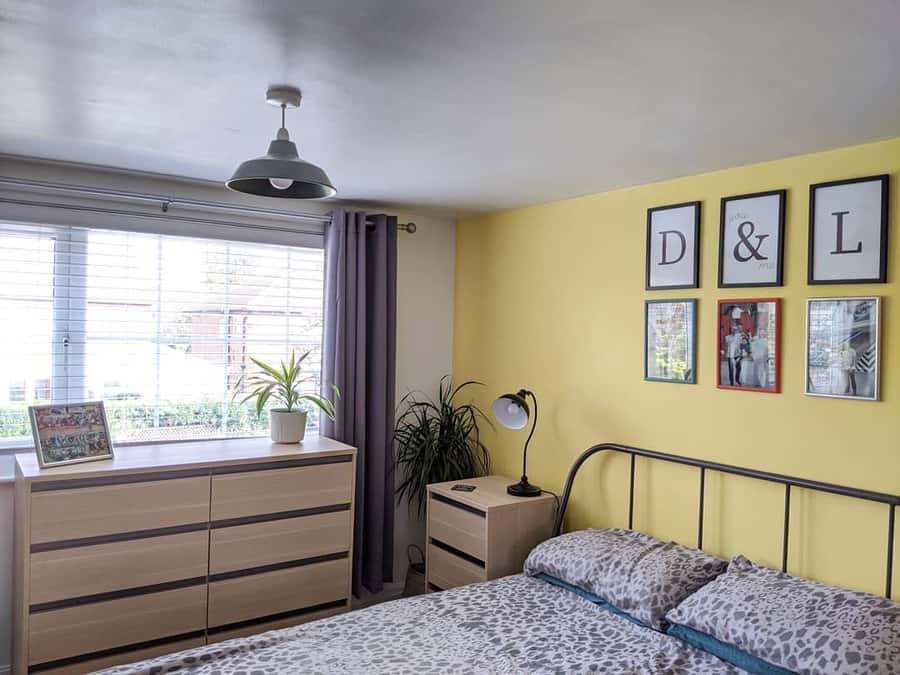 Yellow bedroom paint