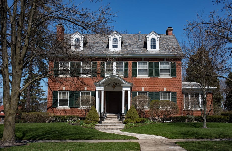 Brick colonial house