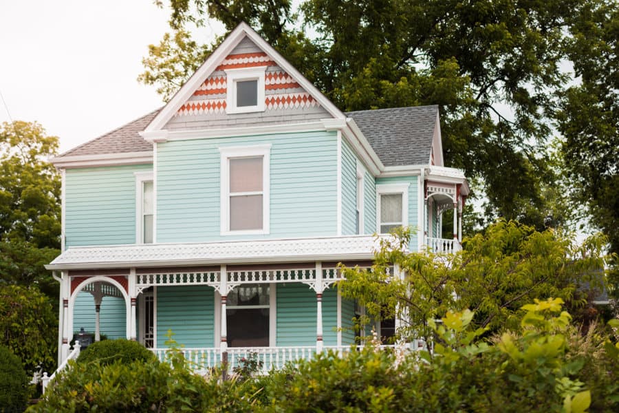 Brick colonial house