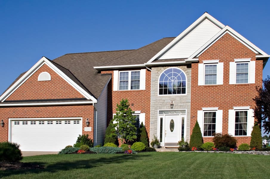 Brick colonial house