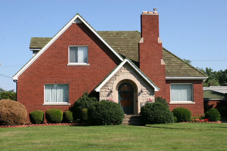 Brick colonial house