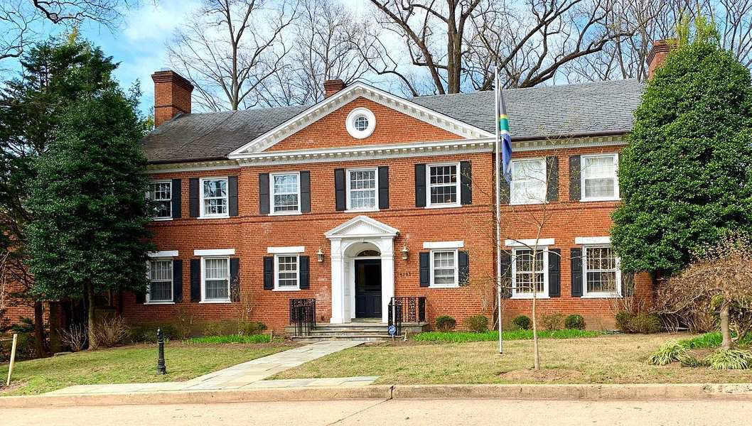 Brick colonial house