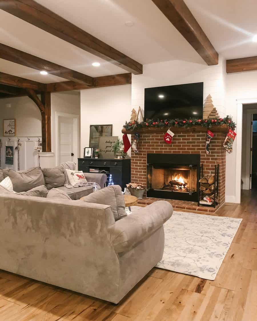 Brick Fireplace Tile Ideas Ourpennsylvaniafarmhouse 