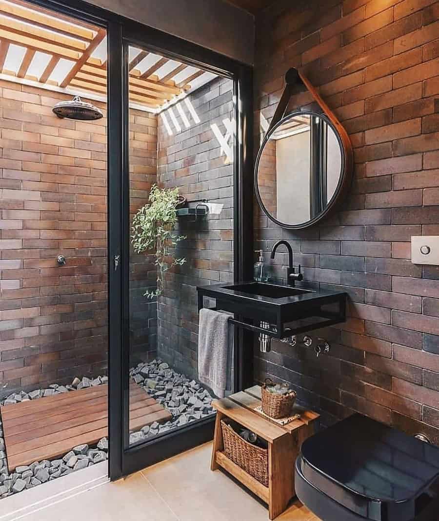 Pebble shower flooring