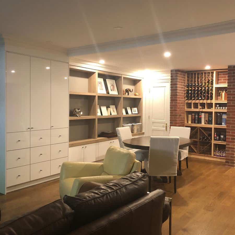 Wine basement storage