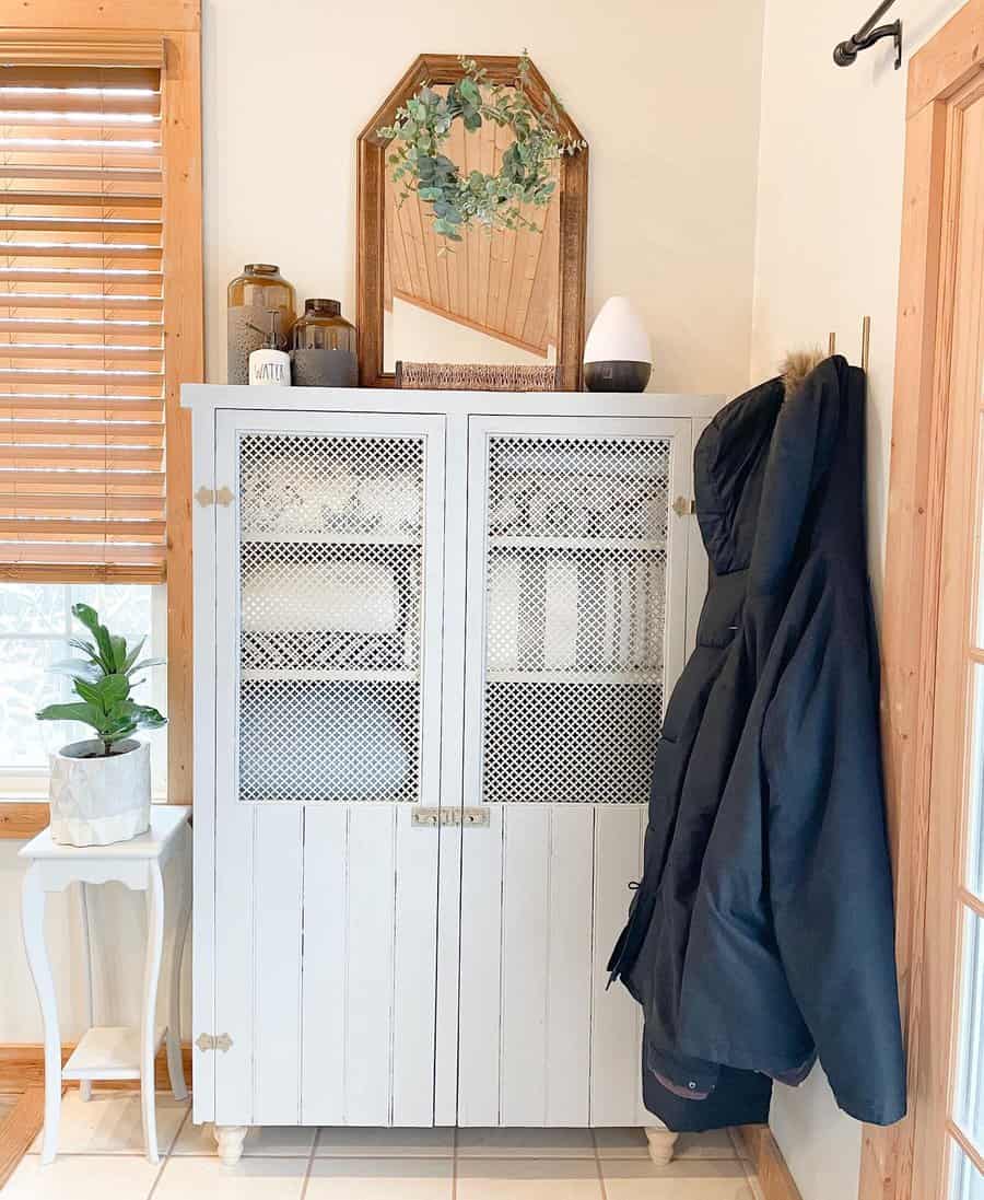 cabinet with shelves