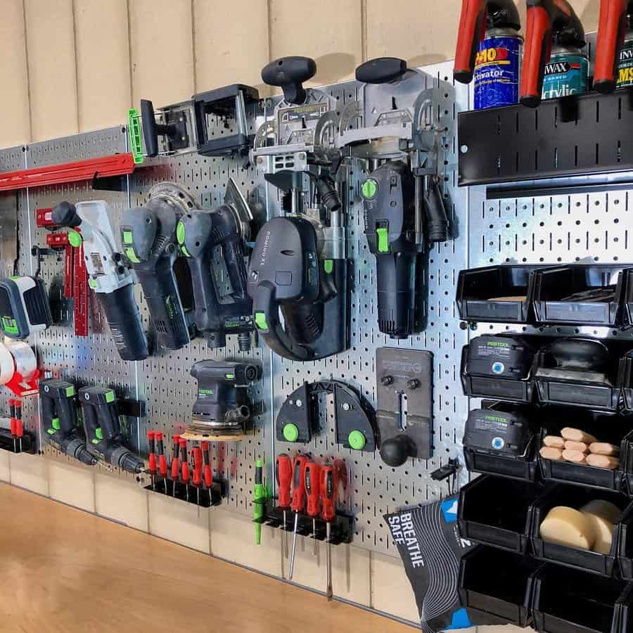 pegboard tool storage