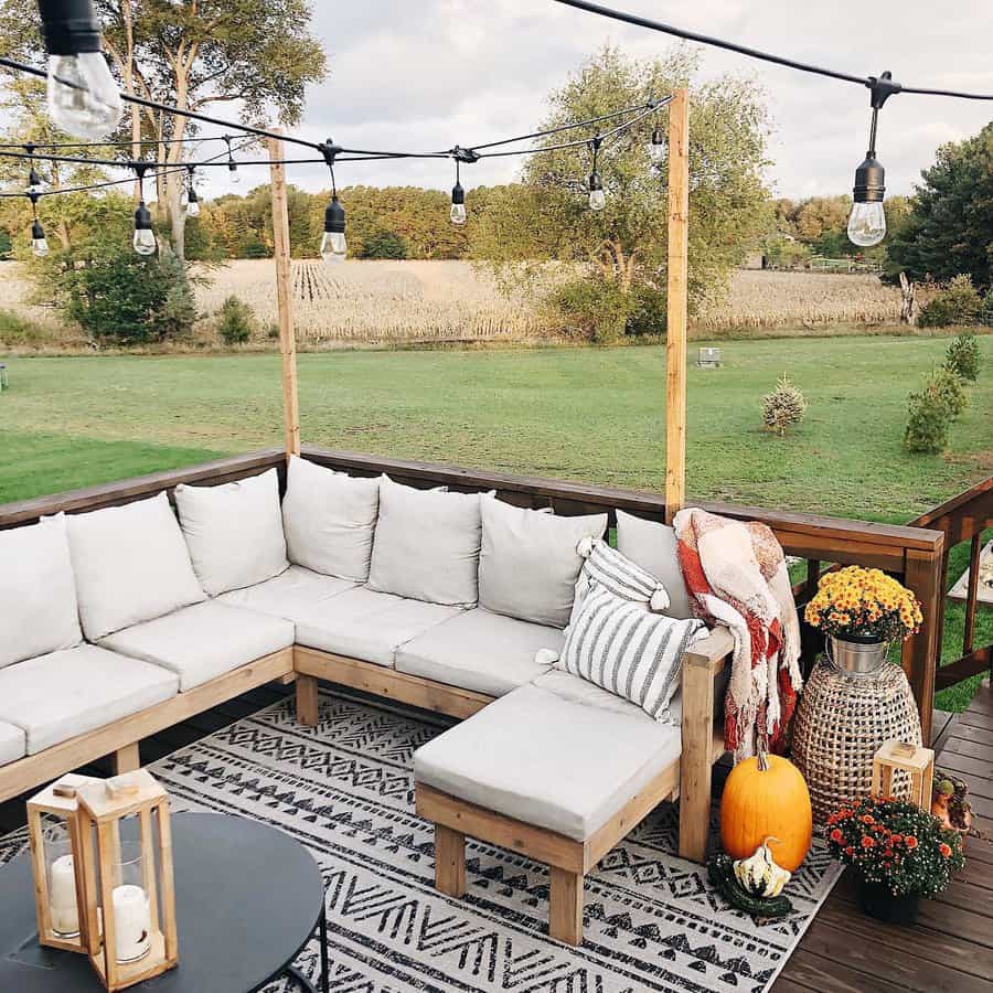 rug-covered patio 