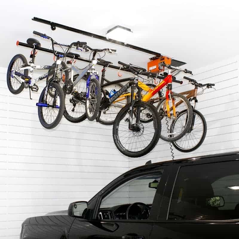 Ceiling Mounted Garage Shelf Ideas proslatgarage