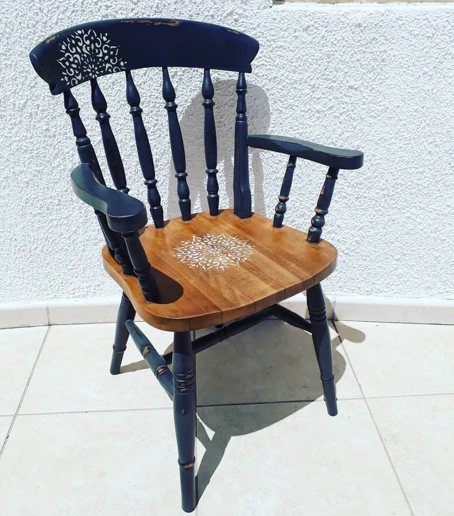repainted old chair