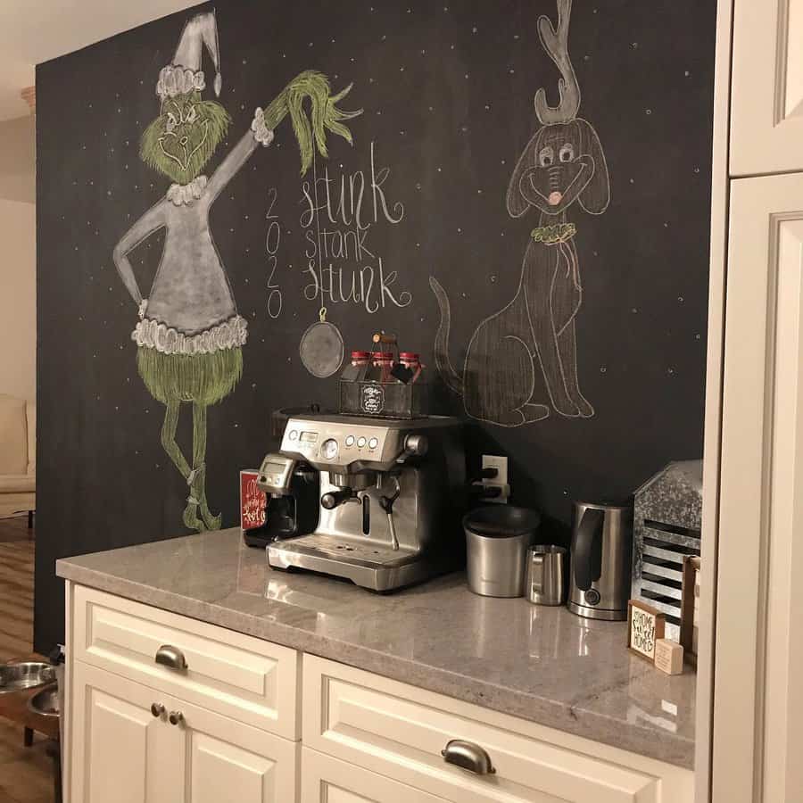 Chalkboard coffee bar sign