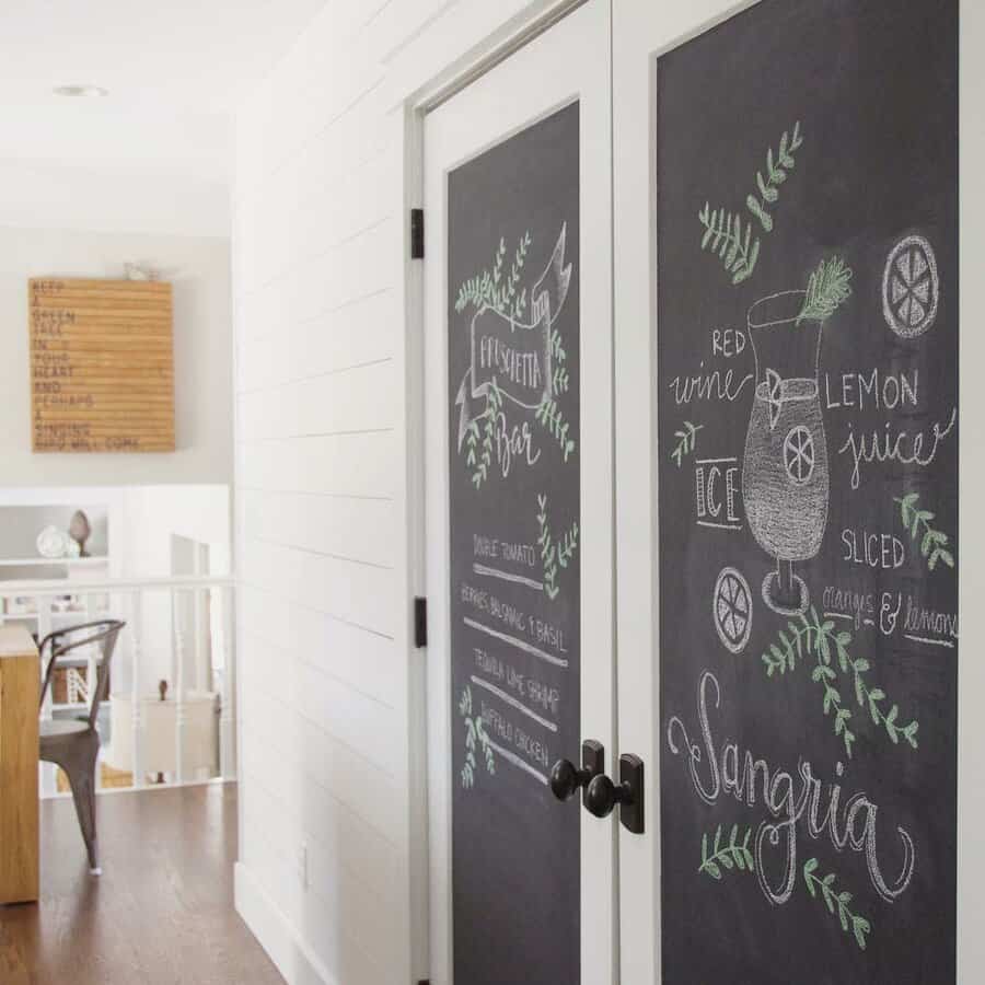 Chalkboard Pantry Door Ideas basilandtate