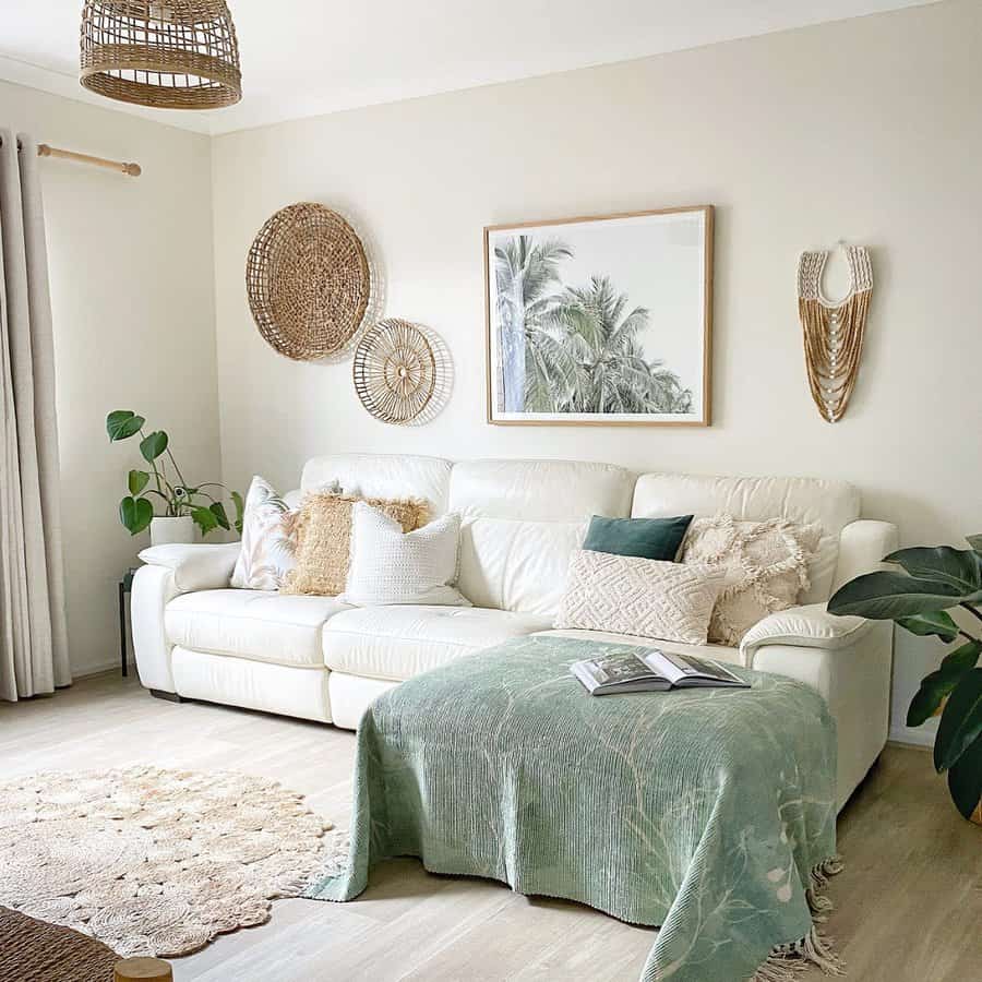 Coastal and bohemian decor