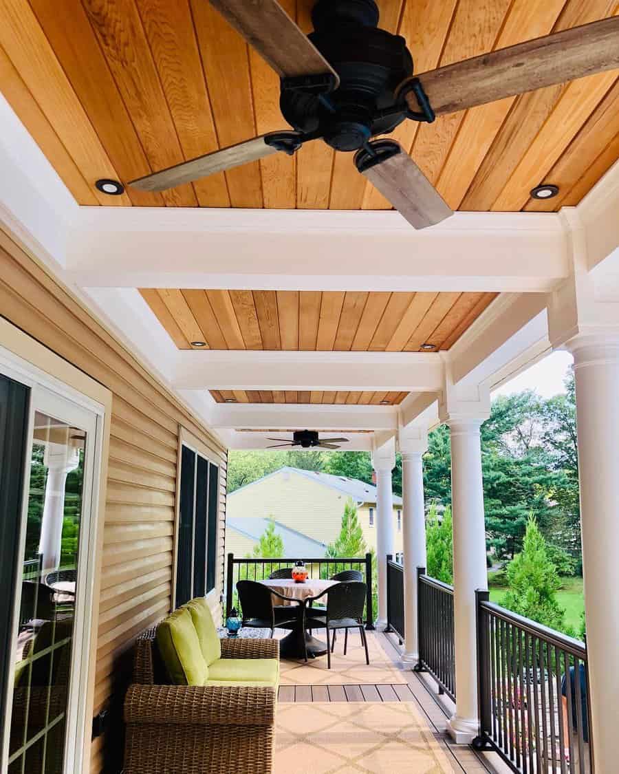 Wood Porch Ceiling 