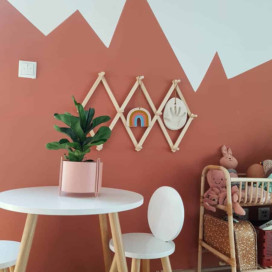 Geometric wall paint