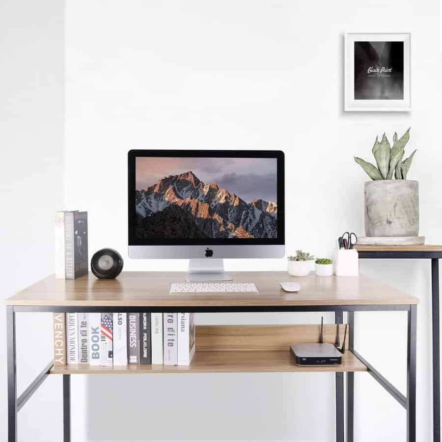 Ergonomic home computer desk