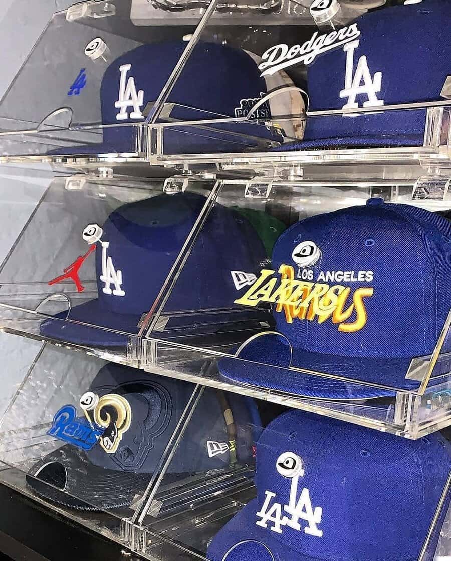 Repurposed shoe storage for hats