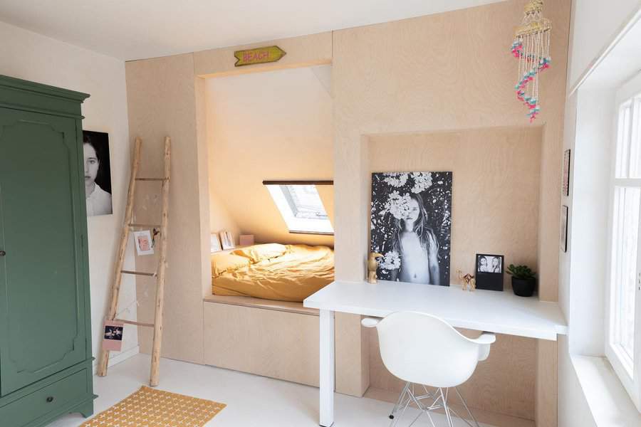 Scandinavian teenage bedroom