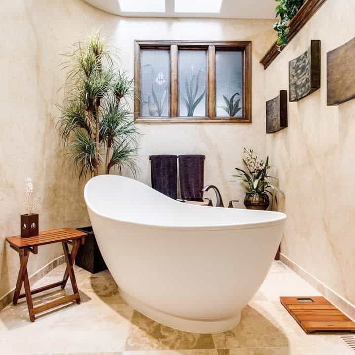 48 Relaxing Beige Bathroom Ideas