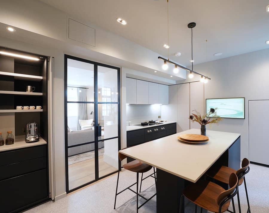 Contemporary kitchen island