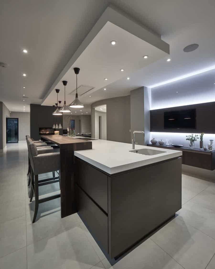 Contemporary kitchen island