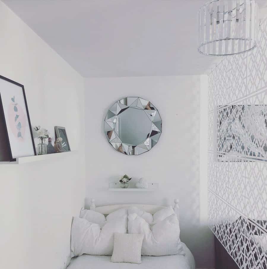 Small modern apartment bedroom