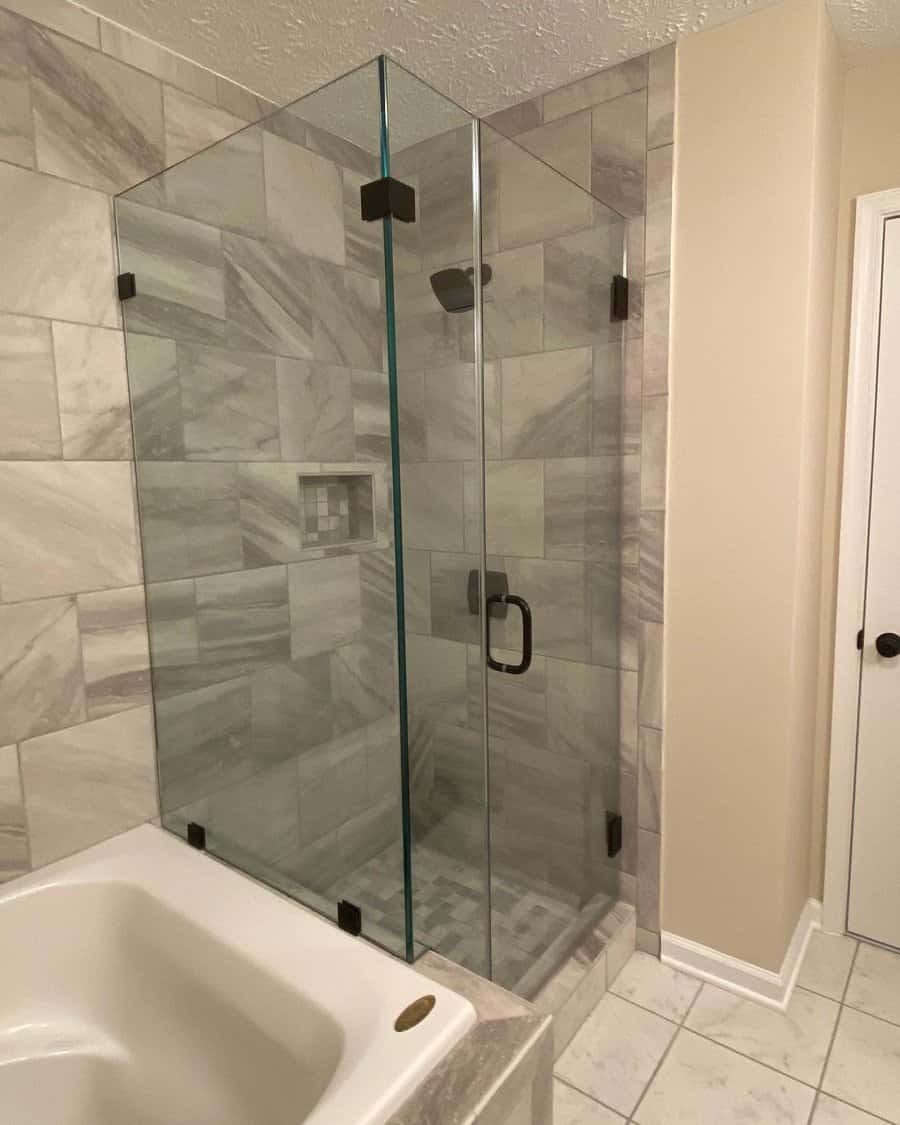 marble bathroom shower 