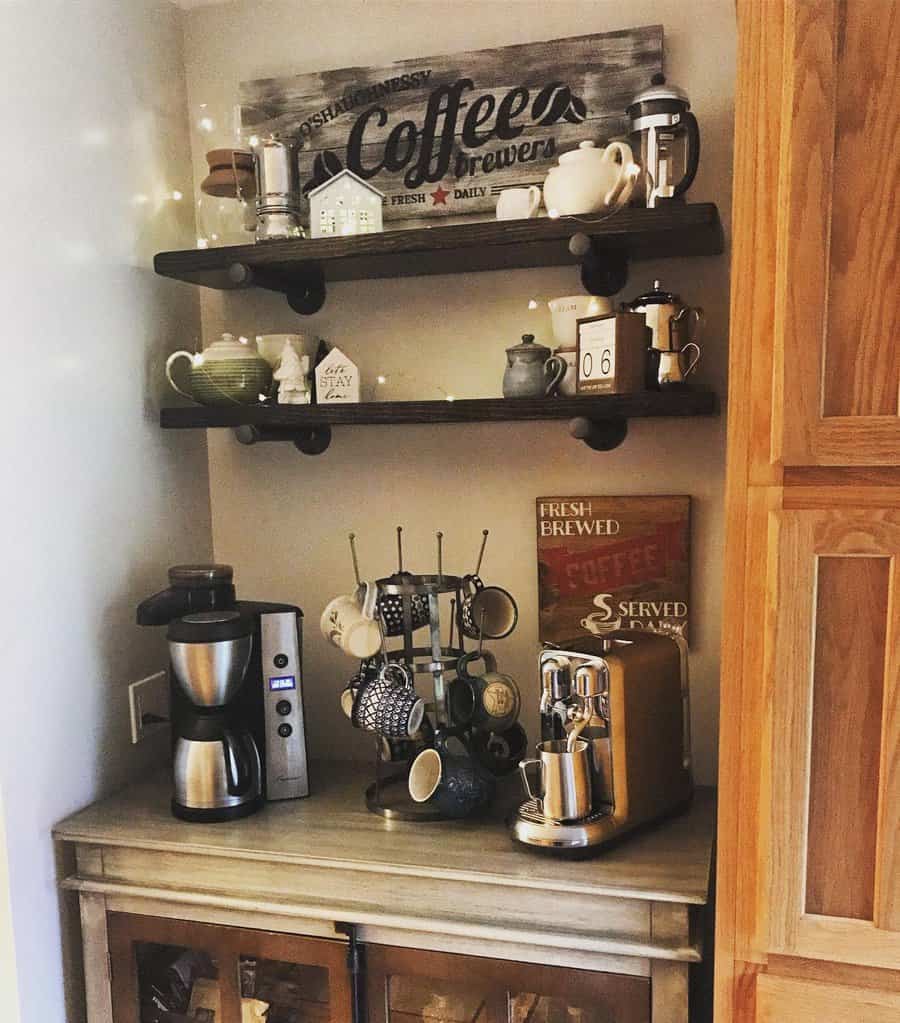 recessed coffee station