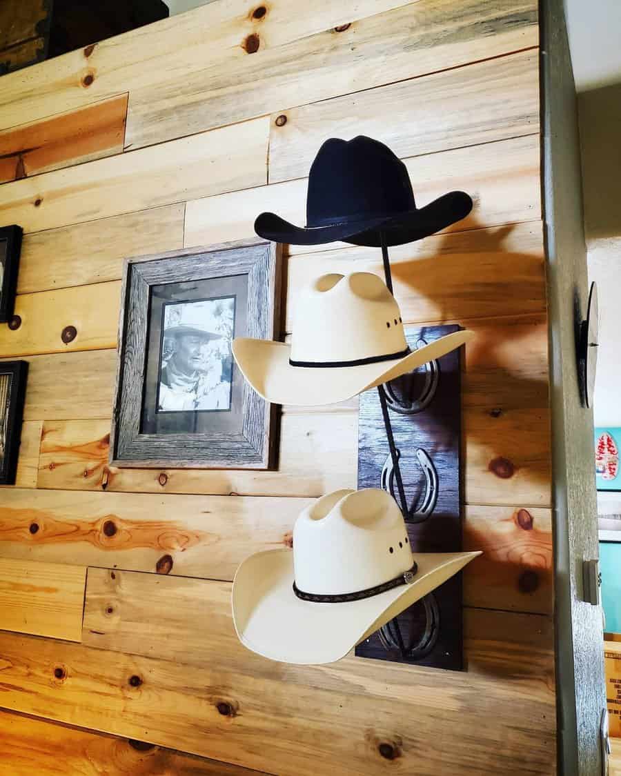 Cowboy hat rack ideas 