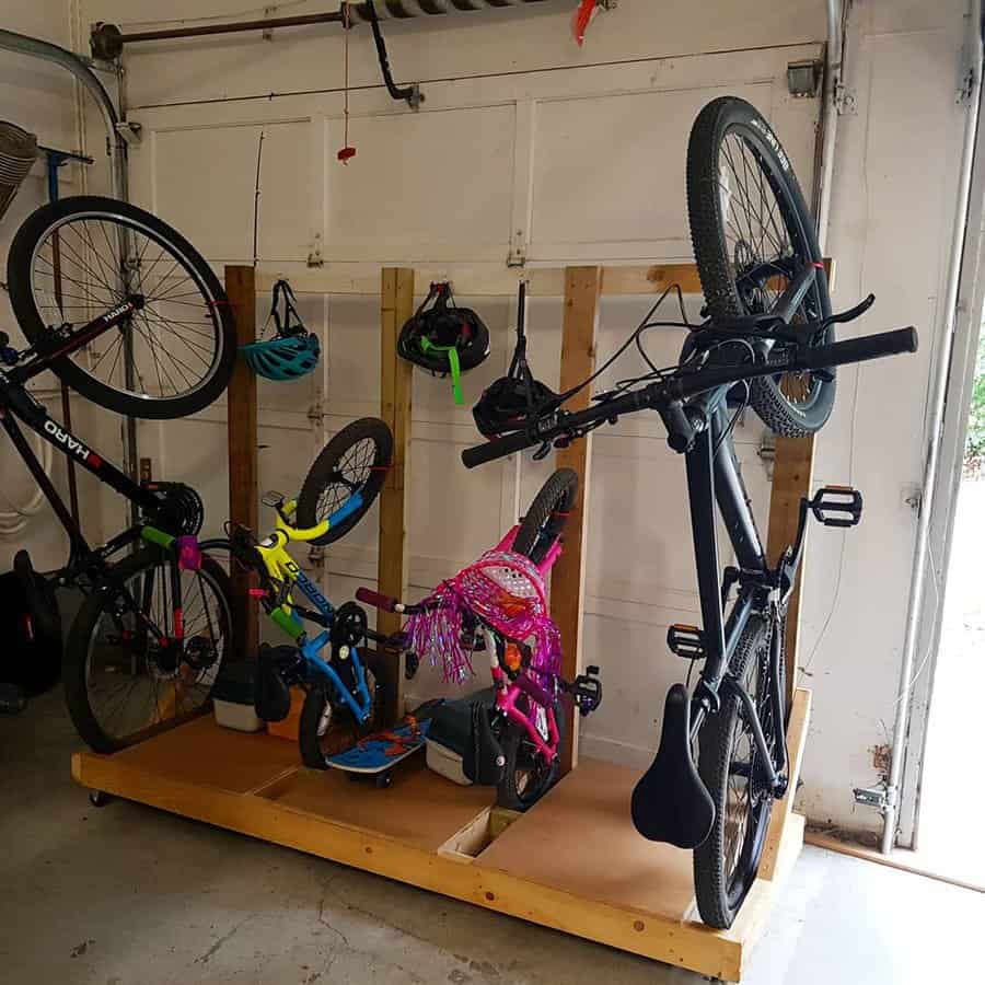 Floor bike stand