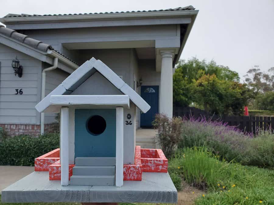 DIY tiny house replica birdhouse