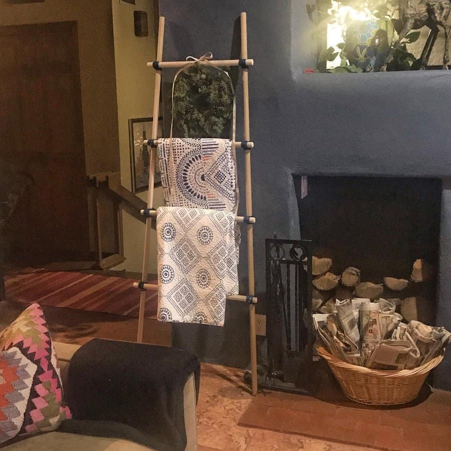 DIY blanket ladder