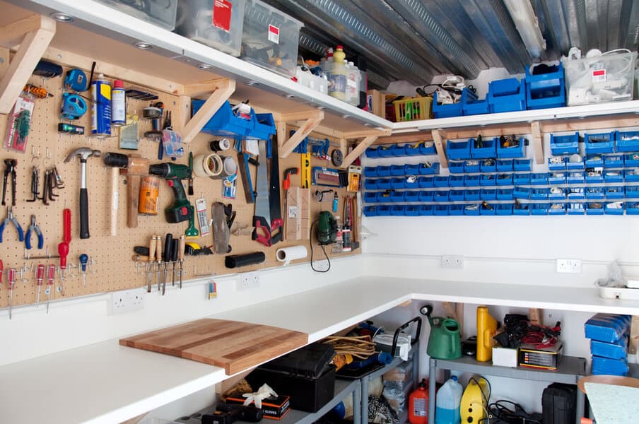 DIY Garage Shelf Ideas 1