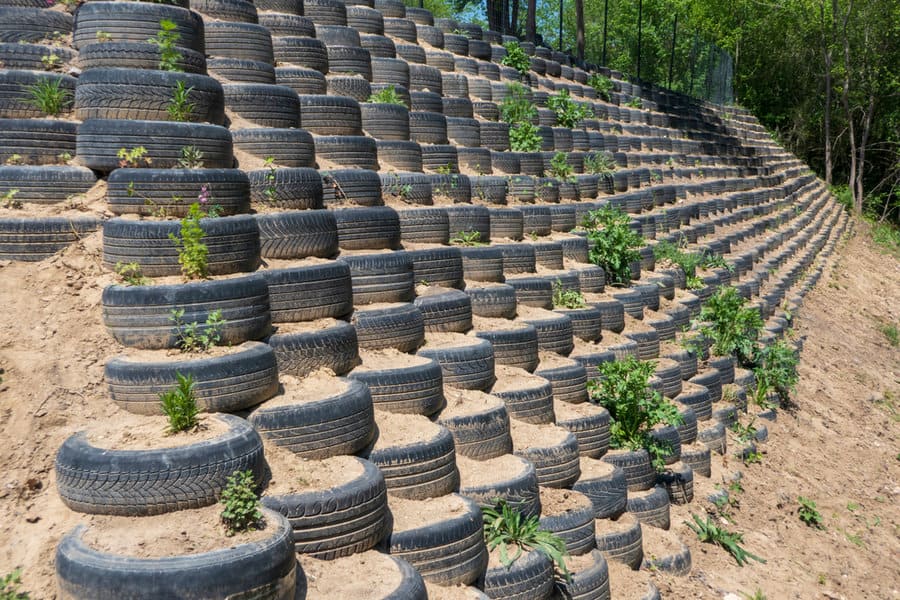 DIY retaining wall