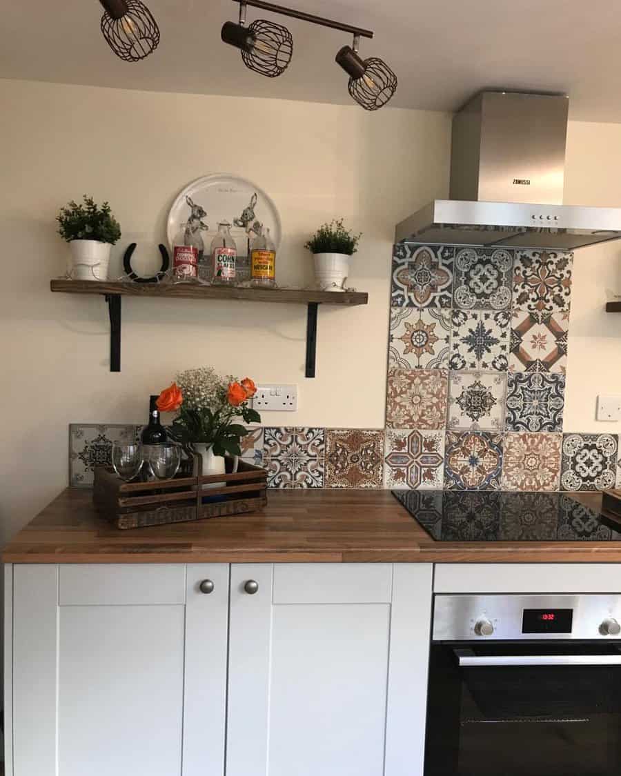 DIY tile backsplash for kitchen