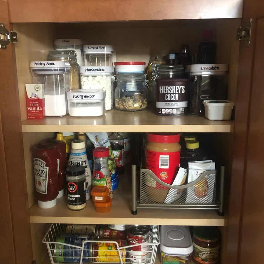 Pantry organizers with labels